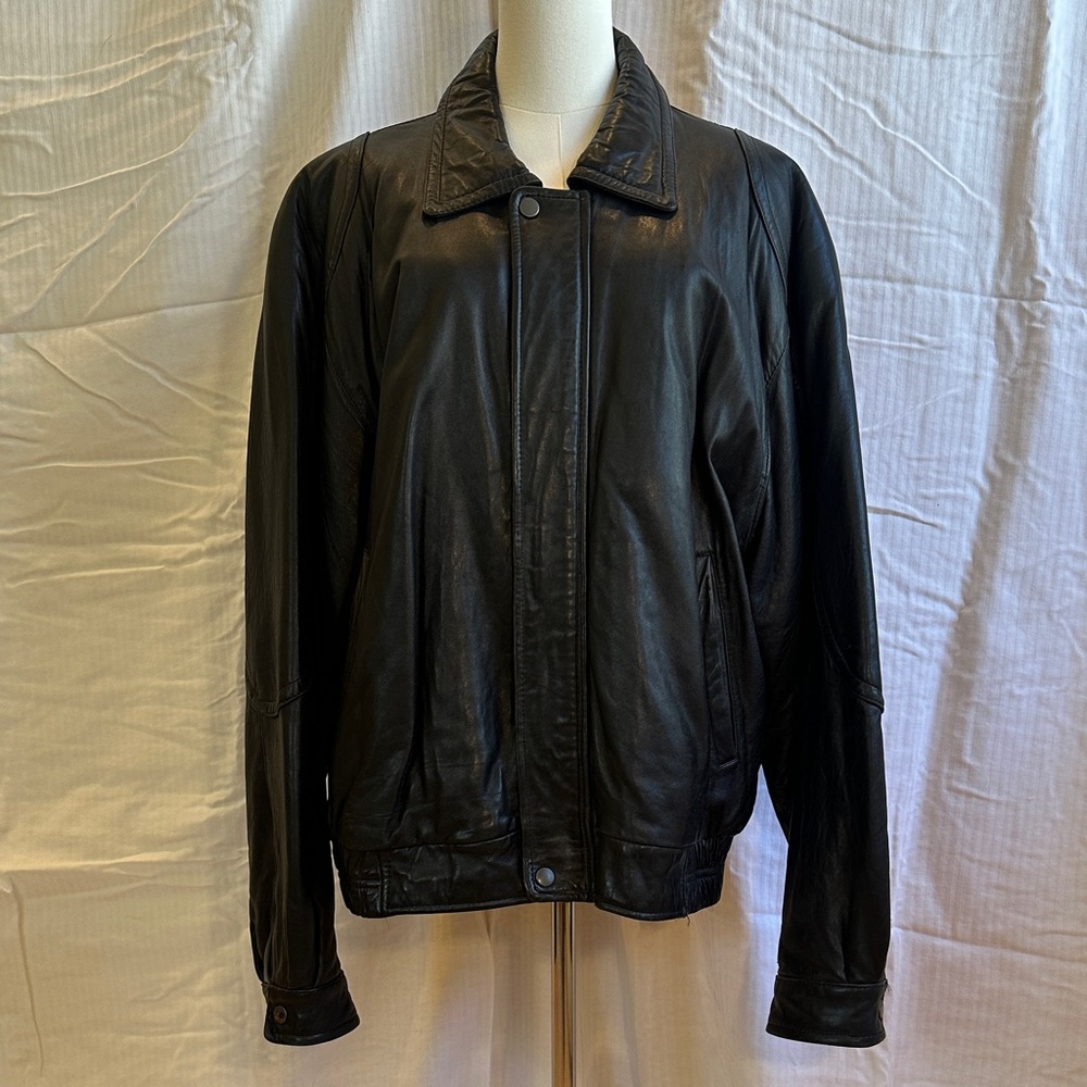 Men's Black Leather Jacket